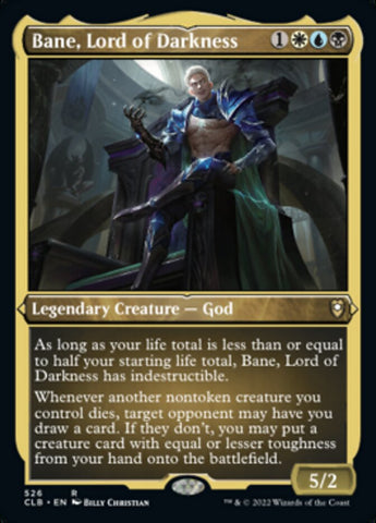 Bane, Señor de la Oscuridad (Grabado foil) [Commander Legends: Battle for Baldur's Gate]