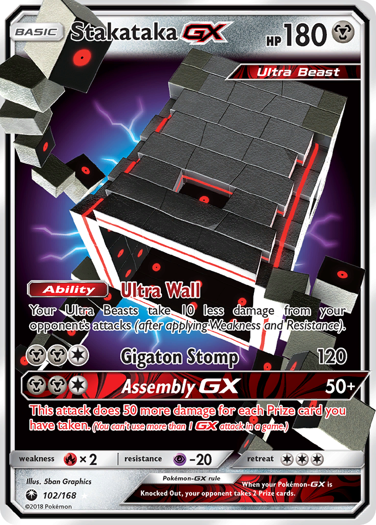 Stakataka GX (102/168) [Soleil et Lune : Tempête Céleste]
