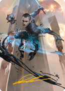 Kaito, Danseur de l'Ombre carte artistique (Signature estampillée or) [Phyrexia : Tous seront un - Cartes artistiques]