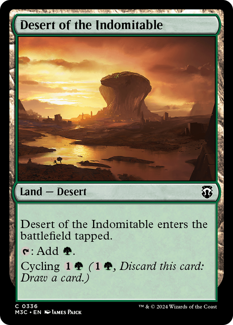 Désert de l'indomptable (Feuille texturée ondulée) [Commander Horizons du Modern 3]