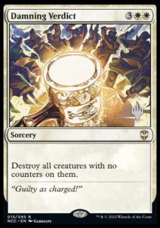 Verdict accablant (Pack promotionnel) [Promos Commander Les rues de la Nouvelle Capenna]