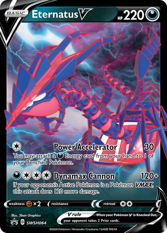 Eternatus V (SWSH064) [Espada y Escudo: Cartas de promoción Black Star]
