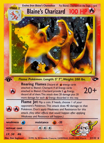 Charizard de Blaine (2/132) [Desafío de Gimnasio 1ª Edición]