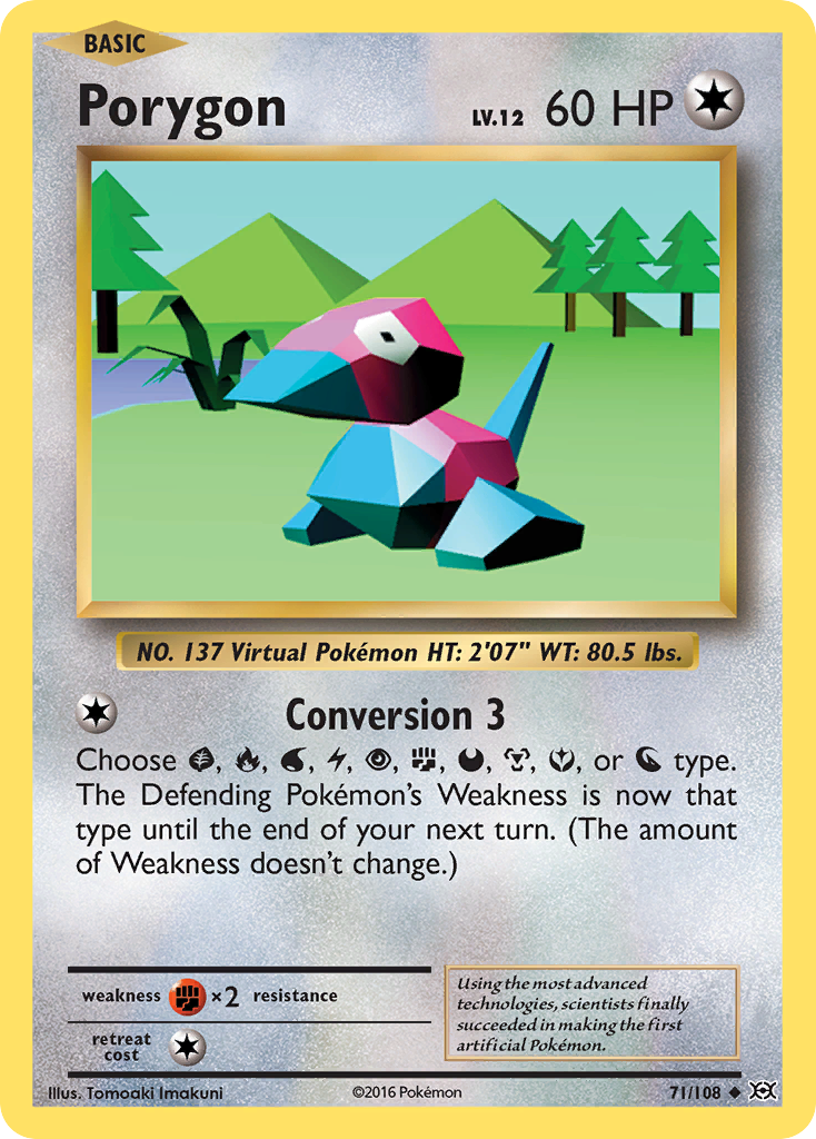 Porygon (71/108) [XY: Évolutions]