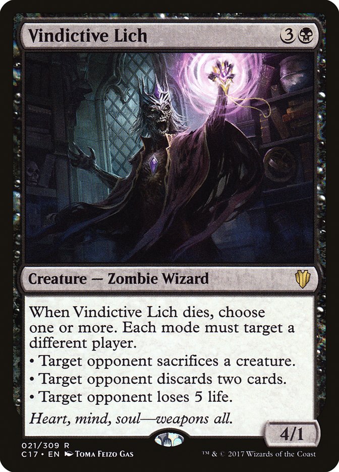 Lich vengativo [Commander 2017]