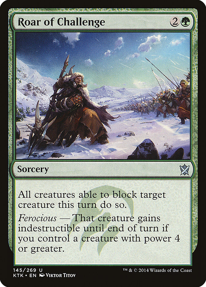 Rugissement du défi [Khans de Tarkir]