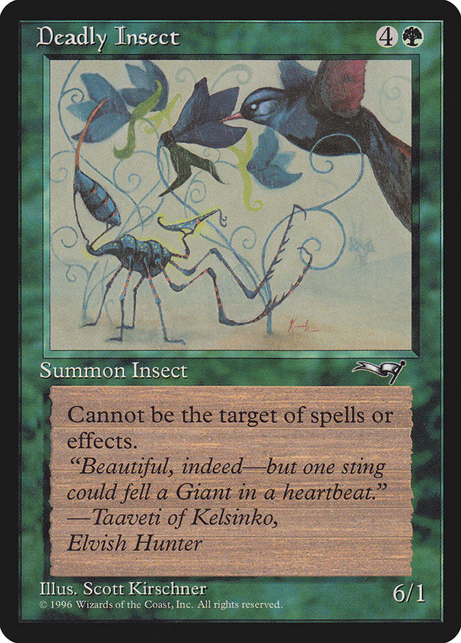 Insecte mortel (Art ornithologique) [Alliances]