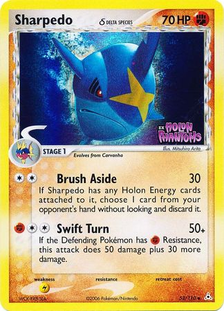 Sharpedo (53/110) (Espèce Delta) (Estampillé) [EX : Fantômes de Holon]