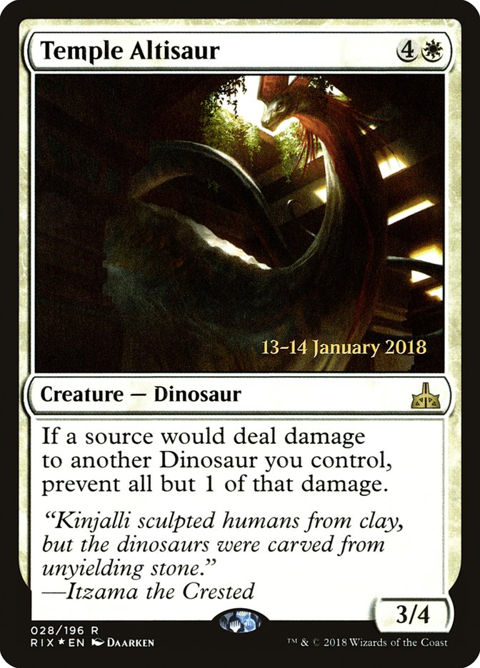Temple Altisaur [Prerelease Promos Les combattants d'Ixalan]