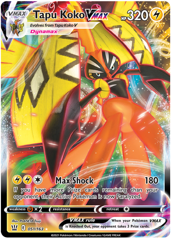 Tapu Koko VMAX (051/163) [Espada y Escudo: Estilos de Combate]
