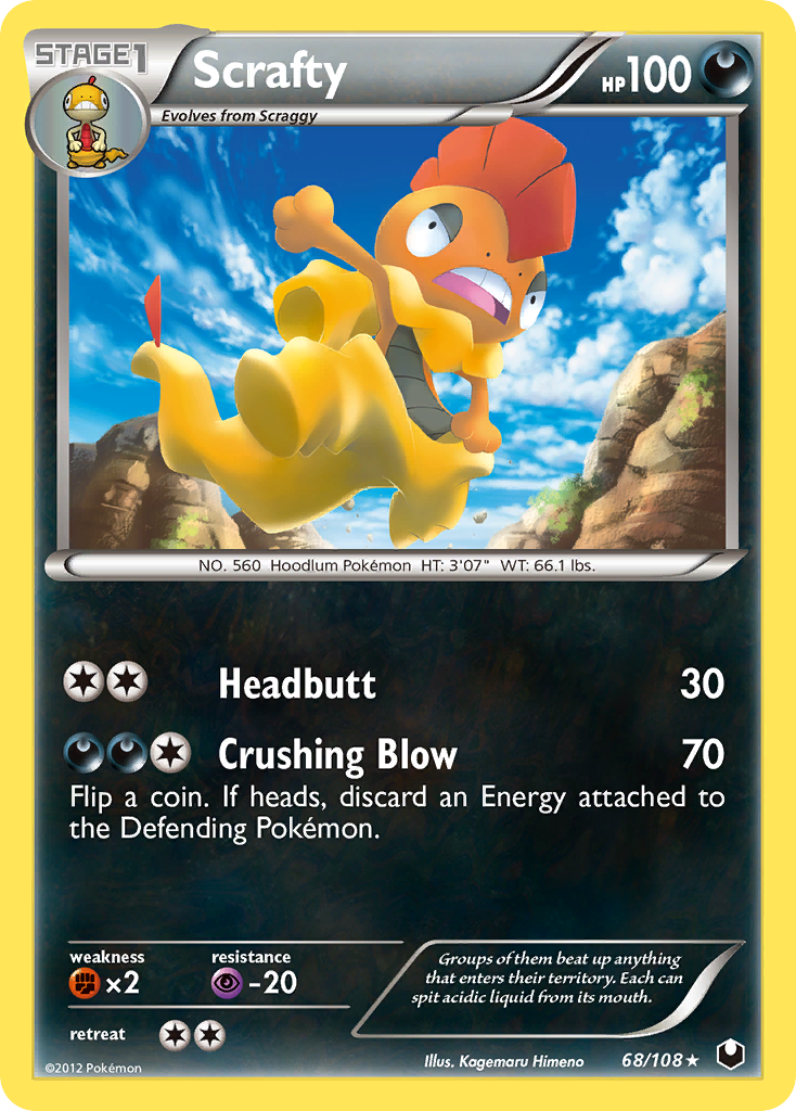 Scrafty (68/108) [Negro y Blanco: Exploradores Oscuros]