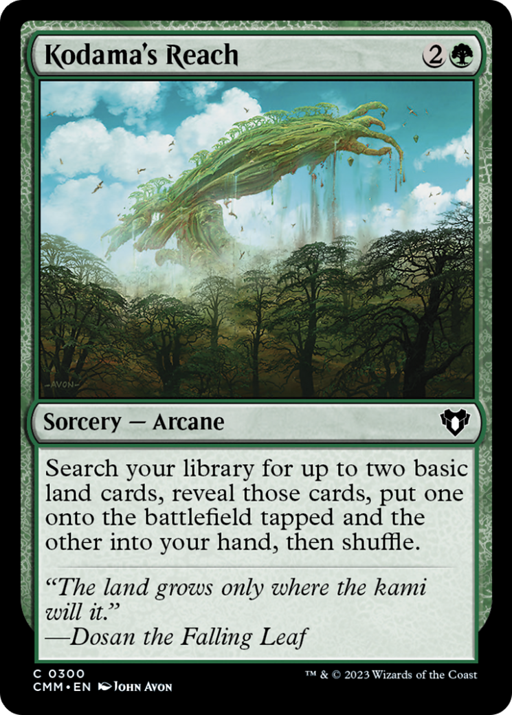 La Portée de Kodama [Commander Masters]