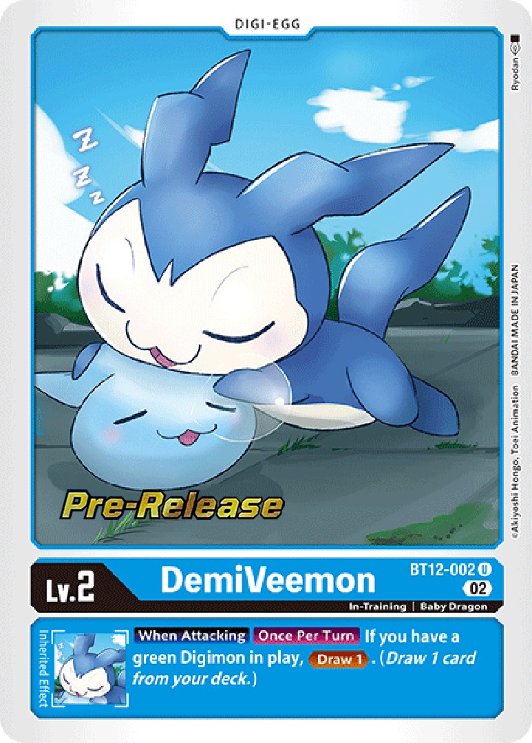 DemiVeemon [BT12-002] [Cartas de pre-lanzamiento de Across Time]