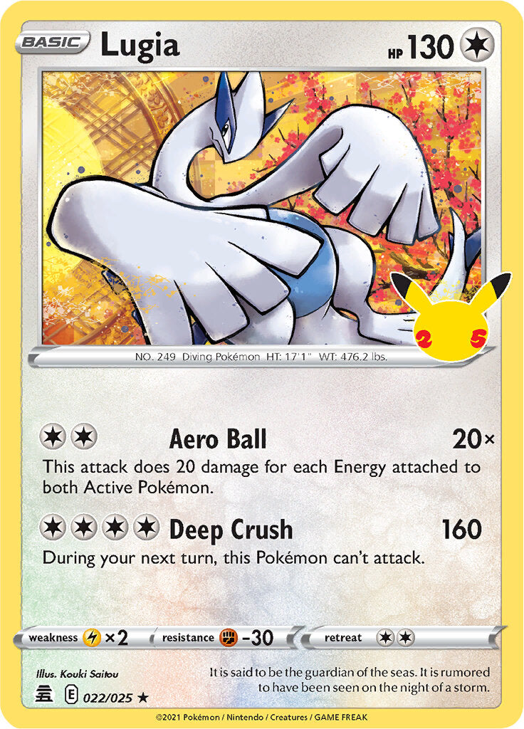 Lugia (022/025) [Celebraciones: 25.º Aniversario]