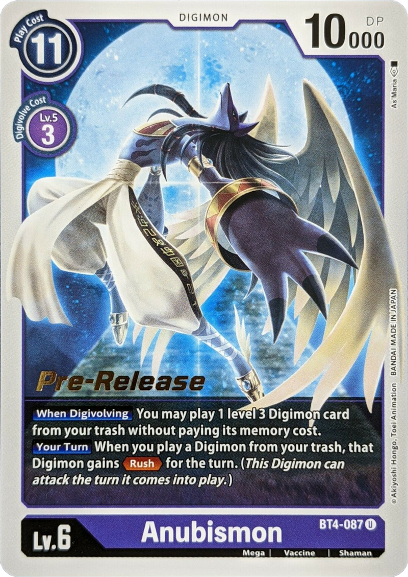 Anubismon [BT4-087] [Promos de Prelanzamiento Great Legend]