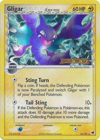 Gligar (16/101) (Especie Delta) (Sellada) [EX: Frontera de Dragones]