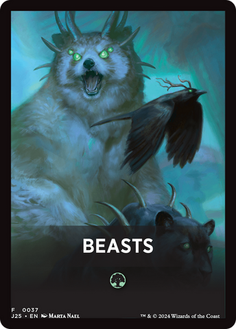 Carta de tema de Bestias [Cartas frontales de Jumpstart de Foundations]