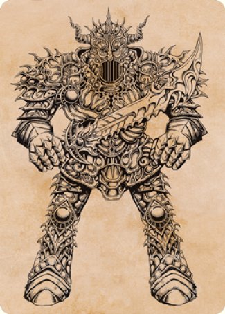 Golems de Fer (Présentoir) Carte d'Art [Donjons & Dragons : Aventures dans les Royaumes Oubliés - Série d'Art]