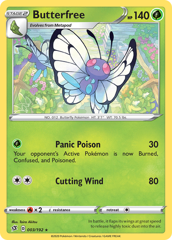Butterfree (003/192) [Espada y Escudo: Choque Rebelde]