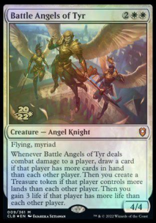 Ángeles de batalla de Tyr [Commander Legends: Battle for Baldur's Gate Prerelease Promos]