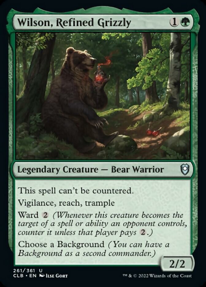 Wilson, grizzly affiné [Commander Legends : Battle for Baldur's Gate]