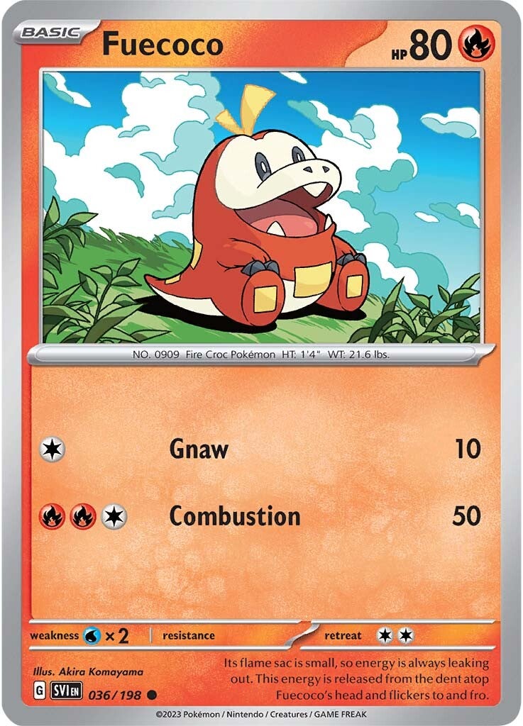 Fuecoco (036/198) [Escarlata y Púrpura: Set Básico]