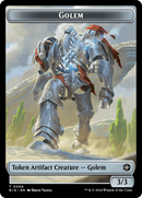 Golem // Jeton double face de terrain [Les Hors-la-loi de Croisetonnerre : Le Grand Braquage Jetons]