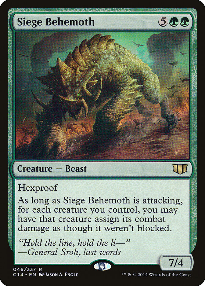 Béhémoth de siège [Commander 2014]