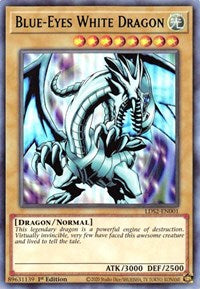 Dragon Blanc aux Yeux Bleus (Vert) [LDS2-EN001] Ultra Rare