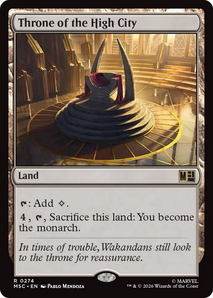 Trono de la Ciudad Alta (Surge Foil) [Commander de Marvel Superhéroes]
