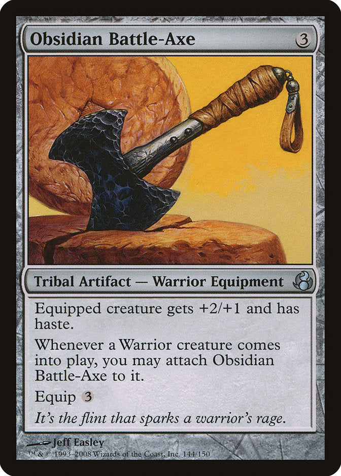 Hacha de batalla de obsidiana [Morningtide]