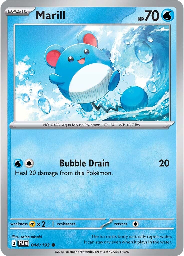 Marill (044/193) [Escarlata y Púrpura: Evolución en Paldea]