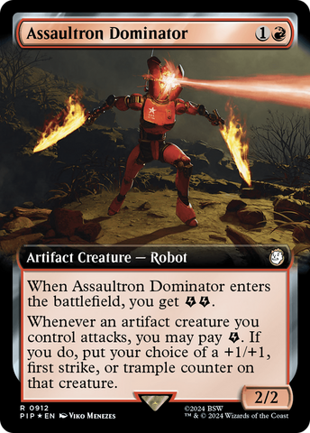 Dominator Assaultron (Illustration étendue) (Feuille de débordement) [Fallout]