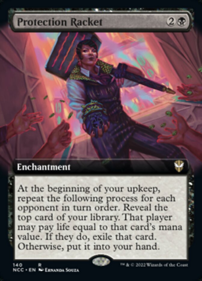 Racket de protection (Extended Art) [Streets of New Capenna Commander]