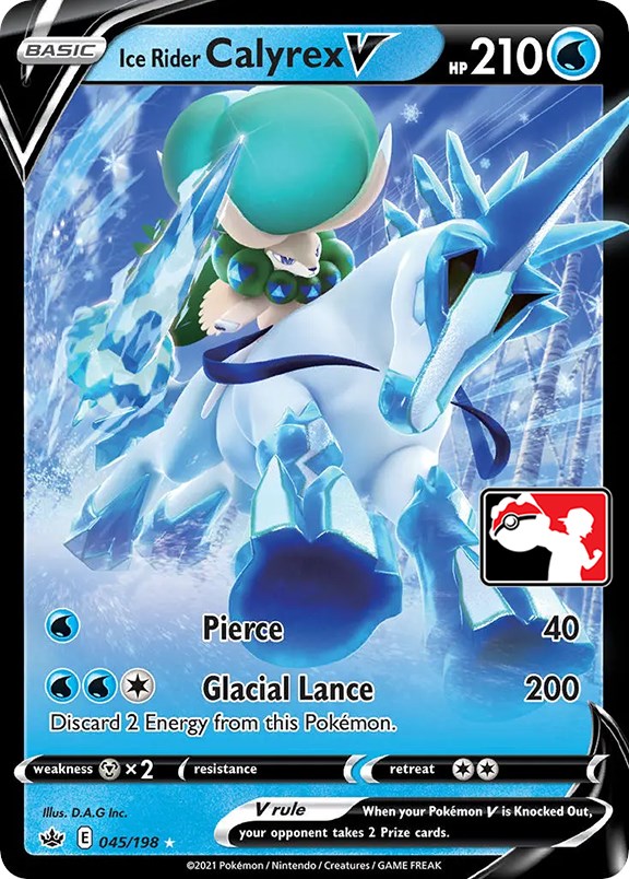 Calyrex Jinete Glacial V (045/198) [Serie Uno de Paquetes de Premios]