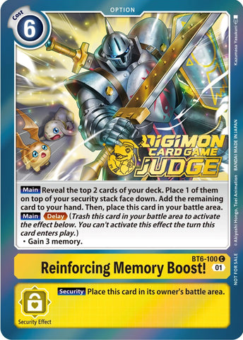 ¡Impulso de Memoria Reforzado! [BT6-100] (Judge Pack 3) [Promos Double Diamond]