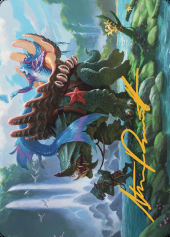 Carte artistique Vodalian Mindsinger (signature estampillée or) [Série artistique Dominaria United]