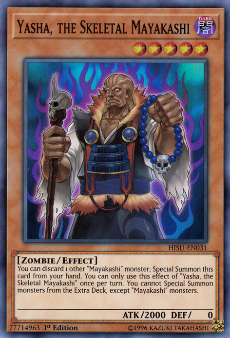 Yasha, el Mayakashi Esquelético [HISU-EN031] Super Rara