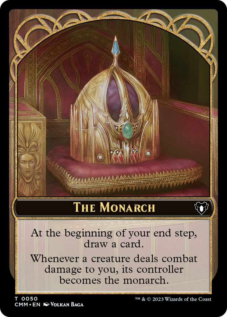 Copie (54) // Le jeton Monarch double-face [Jetons Commander Masters]