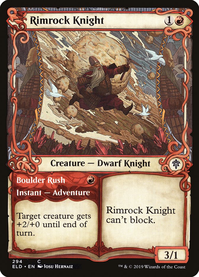 Caballero Peñasco // Avalancha (Relevante) [Trono de Eldraine]