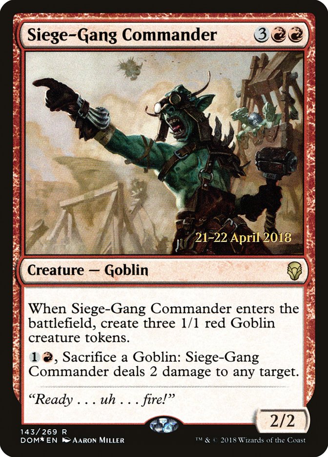 Comandante de asedio [Promos de prerelease de Dominaria]