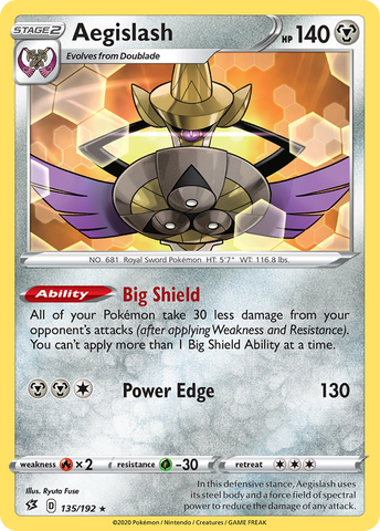 Aegislash (135/192) [Espada y Escudo: Choque Rebelde]