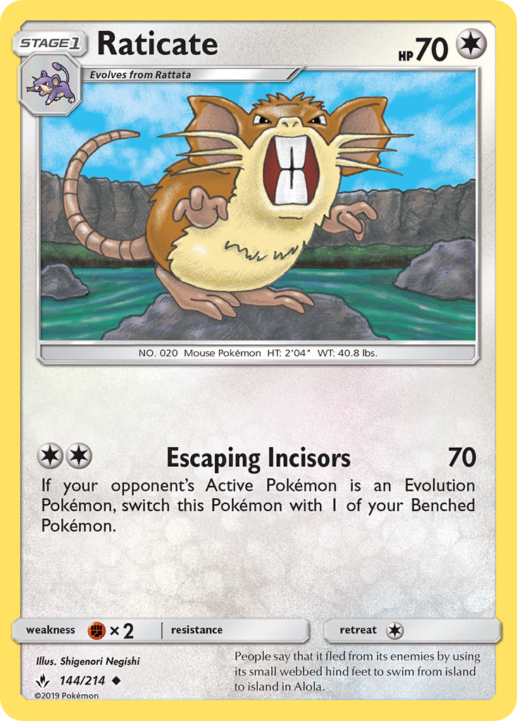 Raticate (144/214) [Sol y Luna: Lazos Indestructibles]