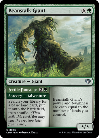 Gigante de la Haba // Pasos Fértiles [Commander Masters]