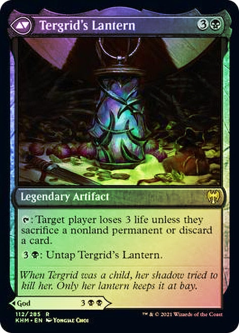 Tergrid, déesse de l'effroi // Lanterne de Tergrid [Kaldheim Prerelease Promos]