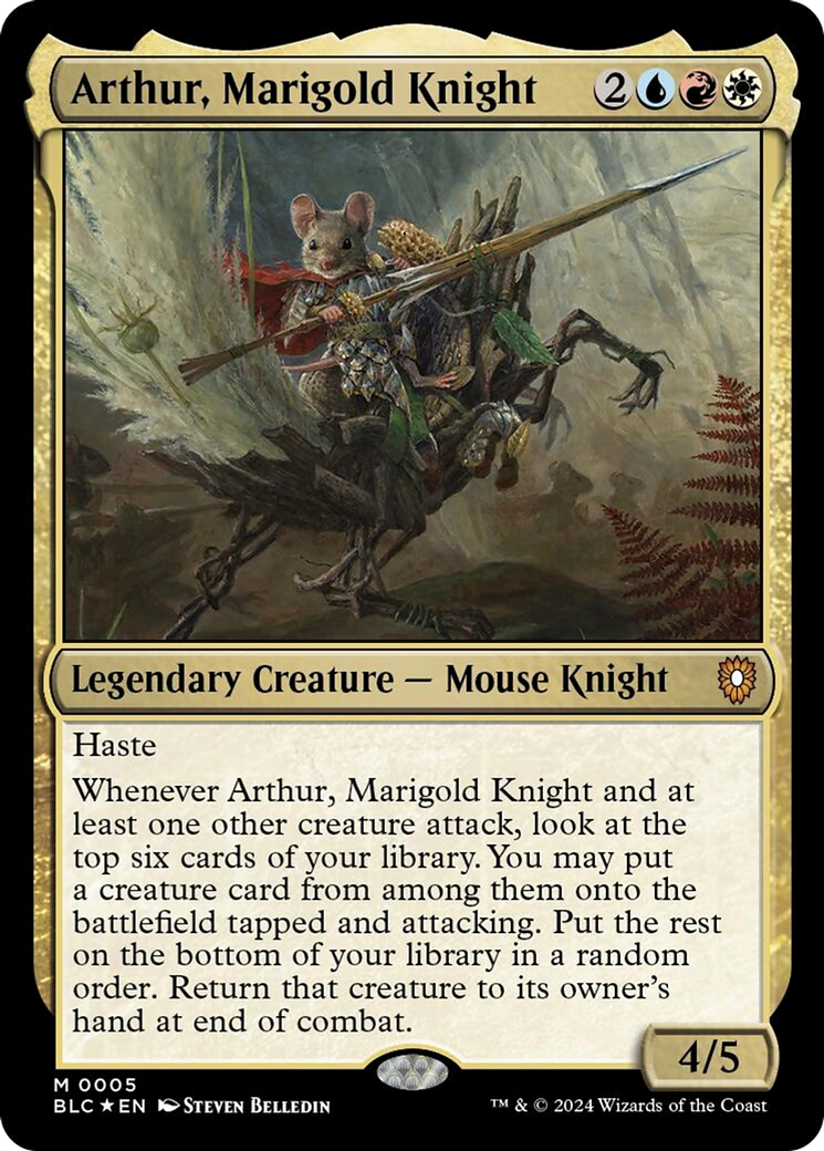 Arthur, chevalier souci [Commander de Bloomburrow]