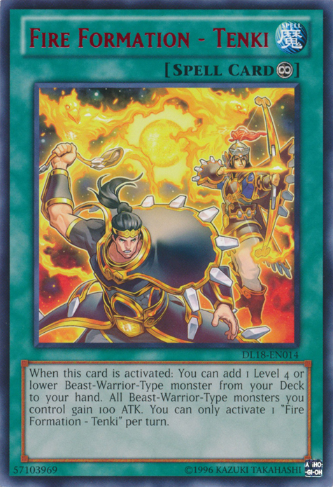 Formation de Feu - Tenki (Rouge) [DL18-EN014] Rare