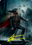 Dracula, Artéfact Immortel de Sang Carte d'Art (Signature estampée or) [Innistrad: La Voie Écarlate - Série d'Art]
