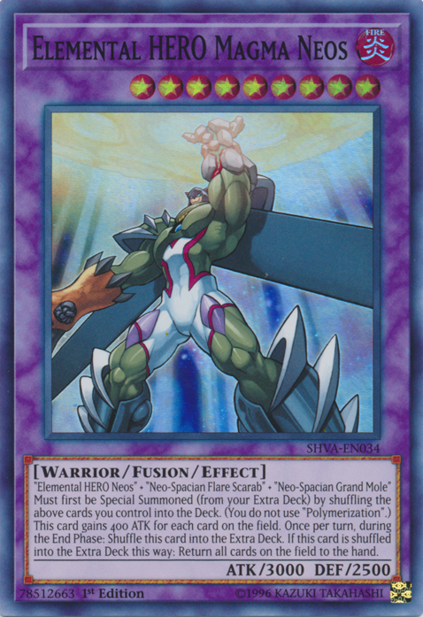 Elemental HERO Magma Neos [SHVA-EN034] Super Rara