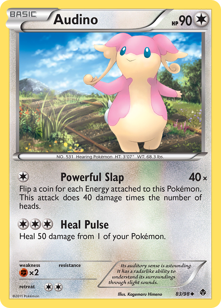 Audino (83/98) [Noir & Blanc : Pouvoirs Émergents]